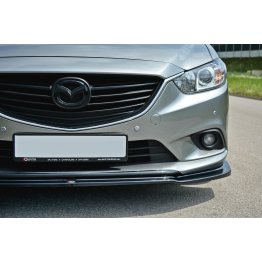 Накладка сплиттер на передний бампер на Mazda 6 GJ